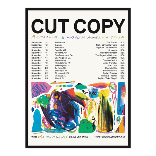 Cut Copy - Moments Tour Poster